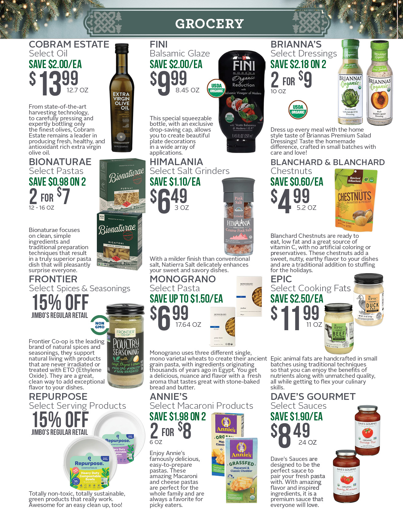 Harvest the Holidays! From farm to Feast! Jimbo's 2025 Catalog.